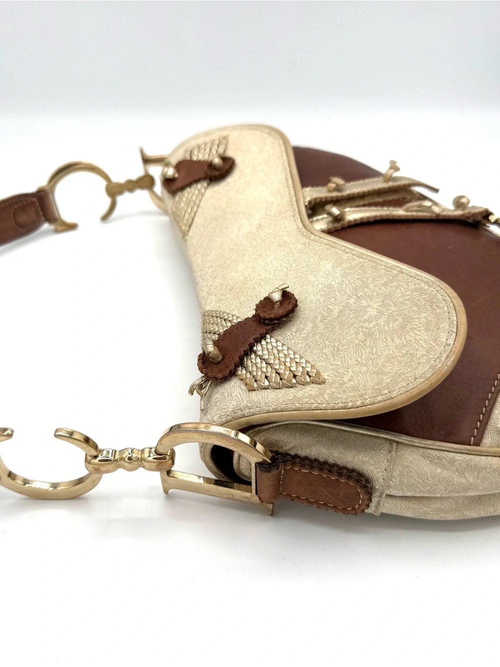 Dior Limited Edition Galliano Western Saddle Bag with 'D' Charm